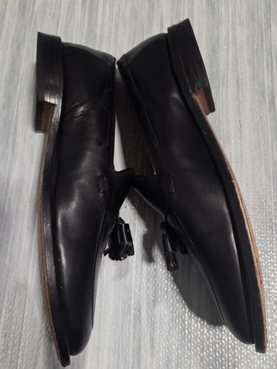 Allen Edmonds Tassel Loafer Mens Size 12 D Shoes Black Leather USA Made Grayson main image 10